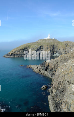 Stolperfallen Head Lighthouse Pembrokeshire Wales Cymru UK GB Stockfoto