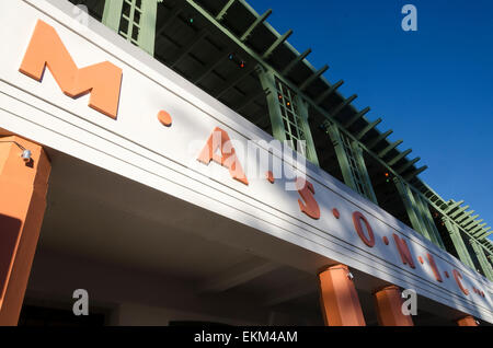 Masonic Hotel, Art-Deco-Gebäude Detail, Napier, Hawke Bay, North Island, Neuseeland Stockfoto