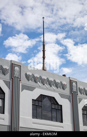 Smith und Kammern Bau, Art-Deco-Architektur in Napier, Neuseeland. Stockfoto