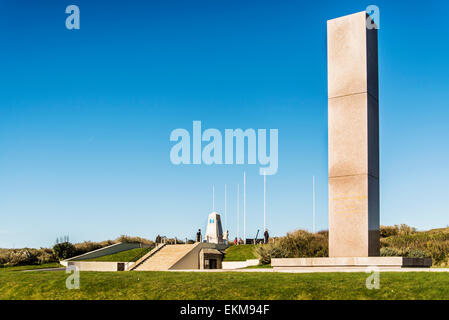 die amerikanische Gedenkstätte am Utah Beach in der Normandie in Sainte Marie du Mont, Frankreich Stockfoto