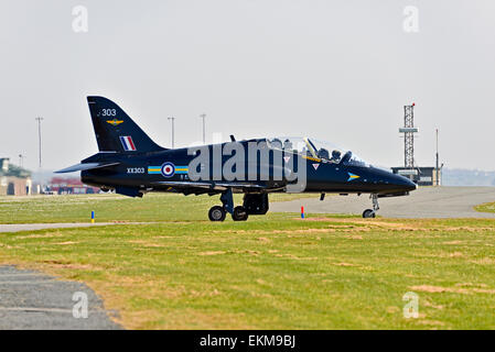 RAF Valley Anglesey North Wales Uk XX303 T1 Hawk schnell jet Stockfoto