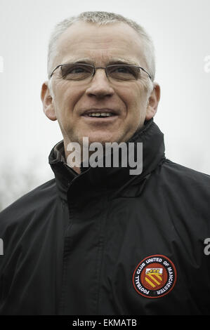 Andy Walsh, General Manager des FC United of Manchester Stockfoto