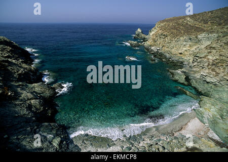 Griechenland, Kykladen, Folegandros, Ambeli Beach Stockfoto