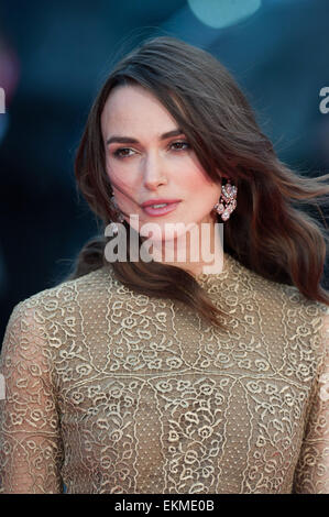 58. BFI LFF: The Imitation Game - Eröffnungsfilm im Odeon Leicester Square statt.  Mitwirkende: Keira Knightley wo: London, Vereinigtes Königreich bei: 8. Oktober 2014 Stockfoto