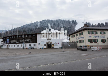 Die Schanze Stadion auf der Website der Olympischen Winterspiele 1936 in Garmisch-Partenkirchen Stockfoto