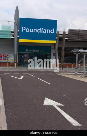 Poundland Shop Stockfoto