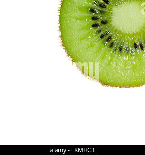 Rahmen des Kiwi-Scheiben. Isolierten weißen Hintergrund Stockfoto
