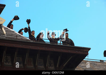 Chimney Sweeper Festival, Santa Maria Maggiore, Valle Vigezzo, Piemont, Italien. Stockfoto