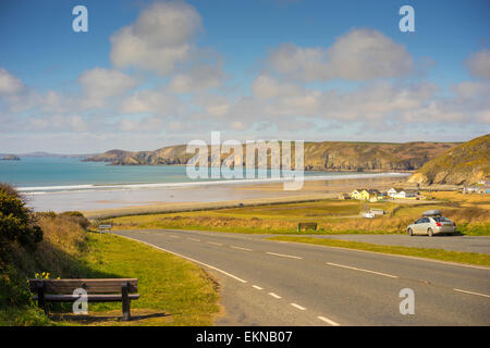 Newgale Strand in Pembrokeshire, Westwales Stockfoto