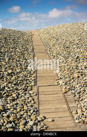 Weg zum Strand Newgale in Pembrokeshire, Westwales Stockfoto