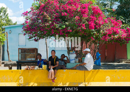 Dominikanische Republik, Südwesten, San Juan De La Maguana, Im Dorf Quanito eine der Strasse Nach Azua Stockfoto