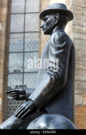 Statue von Franz Kafka von Jaroslav Rona Prag, das jüdische Viertel Josefov Stockfoto