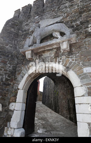 Eingang zur Burg von Görz Stockfoto