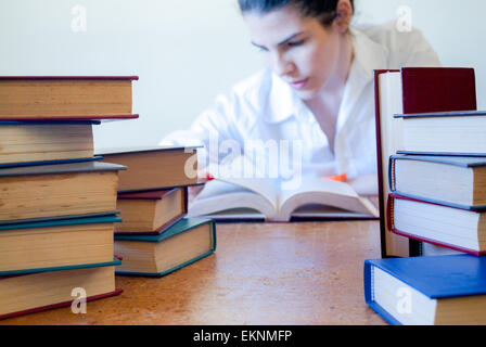 Aufholjagd auf einige Studien Stockfoto