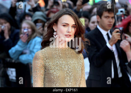 LFF: Die Nachahmung Spiel Premiere - Arrivals Featuring: Keira Knightley wo: London, Vereinigtes Königreich bei: 8. Oktober 2014 Stockfoto