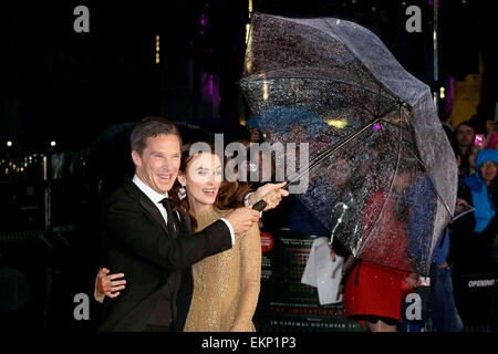 LFF: Die Nachahmung Spiel Premiere - Arrivals Featuring: Keira Knightley, Benedict Cumberbatch Where: London, Vereinigtes Königreich bei: 8. Oktober 2014 Stockfoto