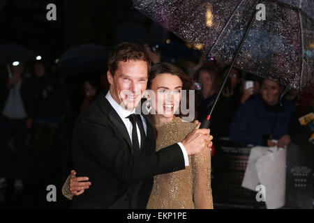 LFF: Die Nachahmung Spiel Premiere - Arrivals Featuring: Keira Knightley, Benedict Cumberbatch Where: London, Vereinigtes Königreich bei: 8. Oktober 2014 Stockfoto