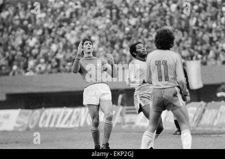 1978-WM Spiel um den dritten Platz in Buenos Aires, Argentinien. Brasilien 2 V Italien 1. Italiens Paolo Rossi. 24. Juni 1978. Stockfoto