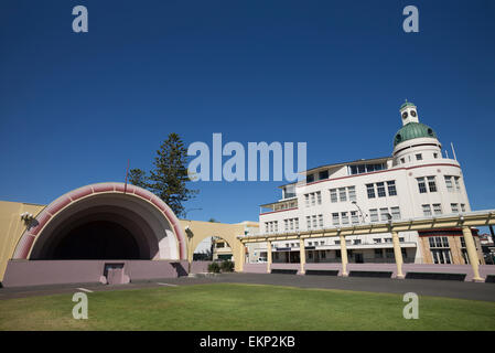 Art-Deco-Stil in Napier, Hawkes Bay, Neuseeland. Stockfoto