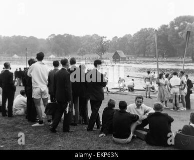 Nachrichten der Welt offener Sprint Meisterschaft Regatta auf der Serpentine, London. 7. August 1959 Stockfoto