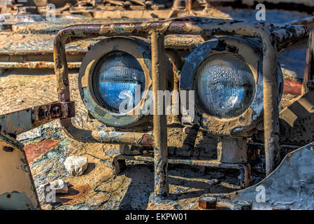 T-72 Scheinwerfer Stockfoto