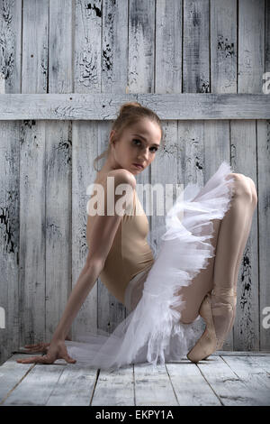 Jungen anmutige ballerina Stockfoto