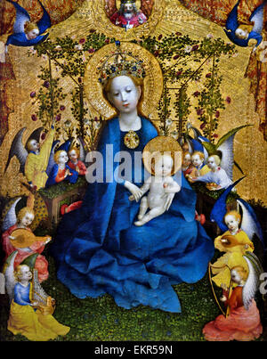 Stefan Lochner (Hagnau 1400/1410 – 1451 Köln) Madonna mit der Rose Bower 1440 – 1442. Deutsch Deutschland Stockfoto