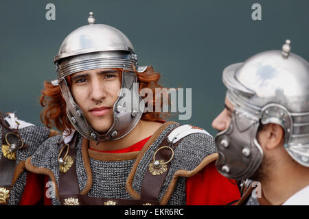 Karthager und Römer Festival. Römischer Soldat Stockfoto