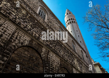 Unbeflecktes Herz von Mary Church in Triest, eine Stadt im Nordosten Italiens an der Adria. Die Kirche ist katholisch. Stockfoto