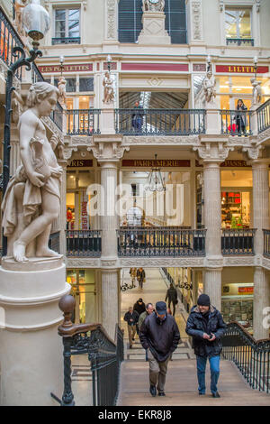 Historische Passage Pommeraye einkaufen, Nantes, Frankreich Stockfoto