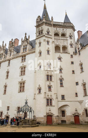 Château des Ducs de Bretagne Burg, Nantes, Frankreich Stockfoto