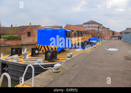 Kanal und Fluss Vertrauen arbeiten Lastkähne Newark - On - Trent Nottinghamshire England UK Stockfoto