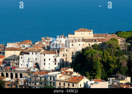 Blick auf San Felice Circeo, Latium, Italien Stockfoto