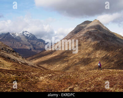 Black Cuillin und Marsco von Stac Ruadh, Skye, Schottland Stockfoto