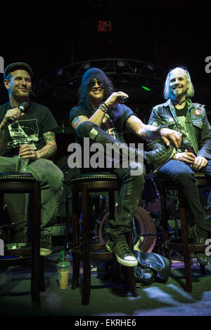 11. April 2015 - 12. April 2015 - San Jose, Kalifornien, USA - Corey Taylor, Slash von Guns N' Roses und John 5 diskutieren Sie das Thema des Grauens bei Angst FestEvil am RockBar Theater. (Kredit-Bild: © Jerome Brunet/ZUMA Draht) Stockfoto