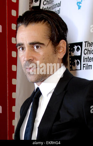 Der 50. Chicago International Film Festival Opening Night roten Teppich Zeremonie für den Film "Fräulein Julie" Harris Theater am 9. Oktober 2014 Featuring: Colin Farrell wo: Chicago, Illinois, USA bei: 9. Oktober 2014 Stockfoto