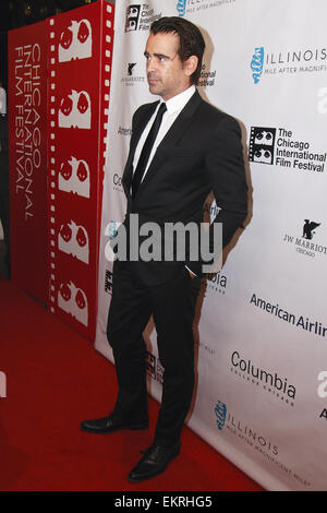 Der 50. Chicago International Film Festival Opening Night roten Teppich Zeremonie für den Film "Fräulein Julie" Harris Theater am 9. Oktober 2014 Featuring: Colin Farrell wo: Chicago, Illinois, USA bei: 9. Oktober 2014 Stockfoto