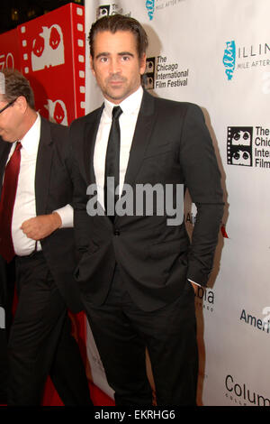 Der 50. Chicago International Film Festival Opening Night roten Teppich Zeremonie für den Film "Fräulein Julie" Harris Theater am 9. Oktober 2014 Featuring: Colin Farrell wo: Chicago, Illinois, USA bei: 9. Oktober 2014 Stockfoto