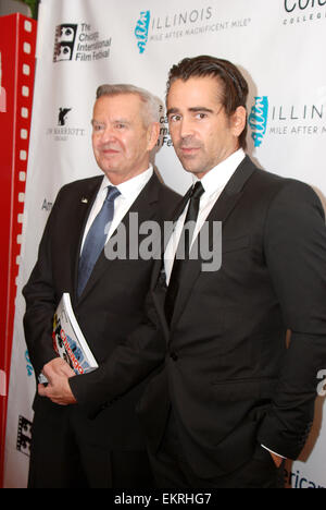 Der 50. Chicago International Film Festival Opening Night roten Teppich Zeremonie für den Film "Fräulein Julie" Harris Theater am 9. Oktober 2014 Featuring: Michael Kutza, Colin Farrell wo: Chicago, Illinois, USA bei: 9. Oktober 2014 Stockfoto