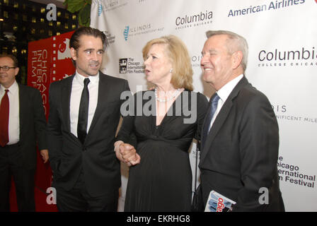 Der 50. Chicago International Film Festival Opening Night roten Teppich Zeremonie für den Film "Fräulein Julie" Harris Theater am 9. Oktober 2014 Featuring: Colin Farrell, Liv Ullman, Michael Kutza Where: Chicago, Illinois, USA bei: 9. Oktober 2014 Stockfoto