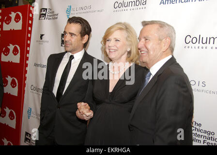 Der 50. Chicago International Film Festival Opening Night roten Teppich Zeremonie für den Film "Fräulein Julie" Harris Theater am 9. Oktober 2014 Featuring: Colin Farrell, Liv Ullman, Michael Kutza Where: Chicago, Illinois, USA bei: 9. Oktober 2014 Stockfoto