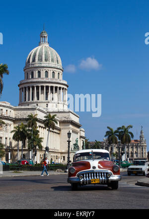 El Capitolio oder das National Capital Gebäude Havanna war der Sitz der kubanischen Regierung bis 1959, jetzt der Akademie der Wissenschaften Stockfoto