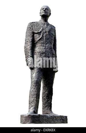 London, England, Vereinigtes Königreich. Charles Portal, 1. Viscount Portal of Hungerford (1893-1971) in Victoria Emb-Statue (Oscar Nemon, 1975) Stockfoto