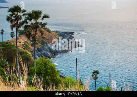 Sonnenuntergang am Promthep Cape in Phuket, Thailand Stockfoto