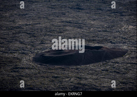 Parasitäre Krater, Vulkan Piton De La Fournaise, Insel La Réunion im Indischen Ozean. Stockfoto