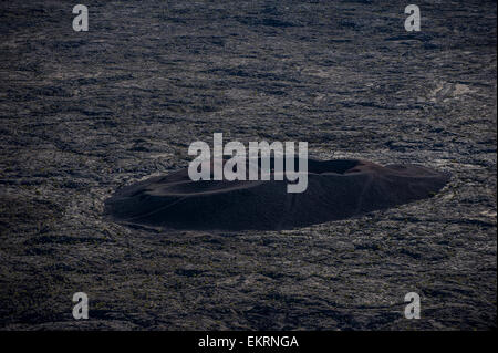 Parasitäre Krater, Vulkan Piton De La Fournaise, Insel La Réunion im Indischen Ozean. Stockfoto