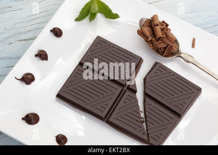 Dunkle Schokolade Stockfoto