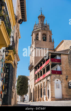 Kirche von Santa Maria la Mayor Plaza Duquesa de Parcent Ronda Spanien Stockfoto