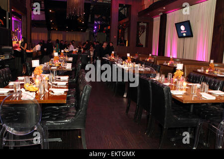 Eva Longoria Foundation Dinner im Inneren mit: Atmosphäre wo: Hollywood, Kalifornien, Vereinigte Staaten, wann: 9. Oktober 2014 Stockfoto