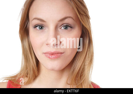 freundliche junge Frau Stockfoto